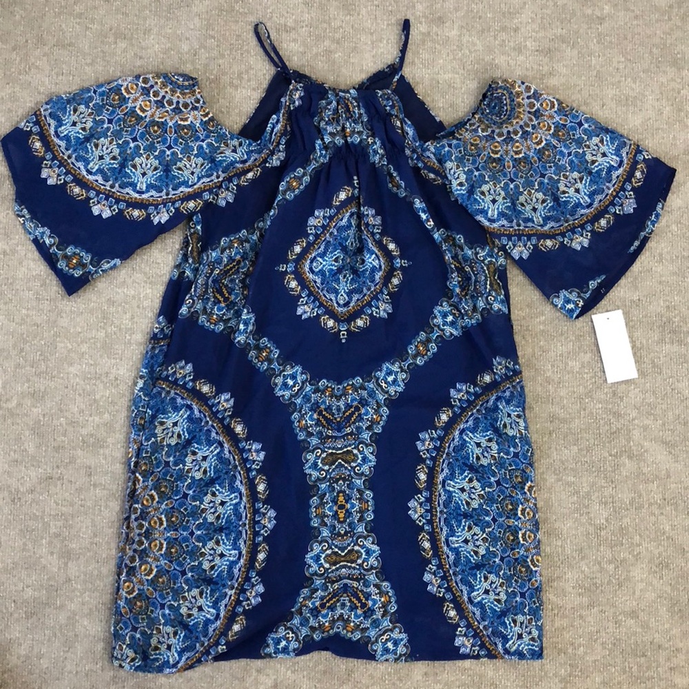 City Studio Cold Shoulder Dress